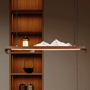 New Chinese walnut chandelier
