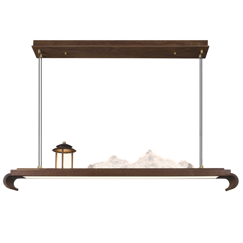 New Chinese walnut chandelier