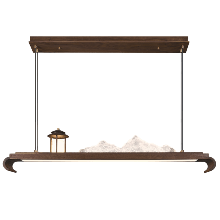 New Chinese walnut chandelier