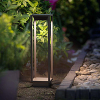 Outdoor courtyard grass courtyard lights