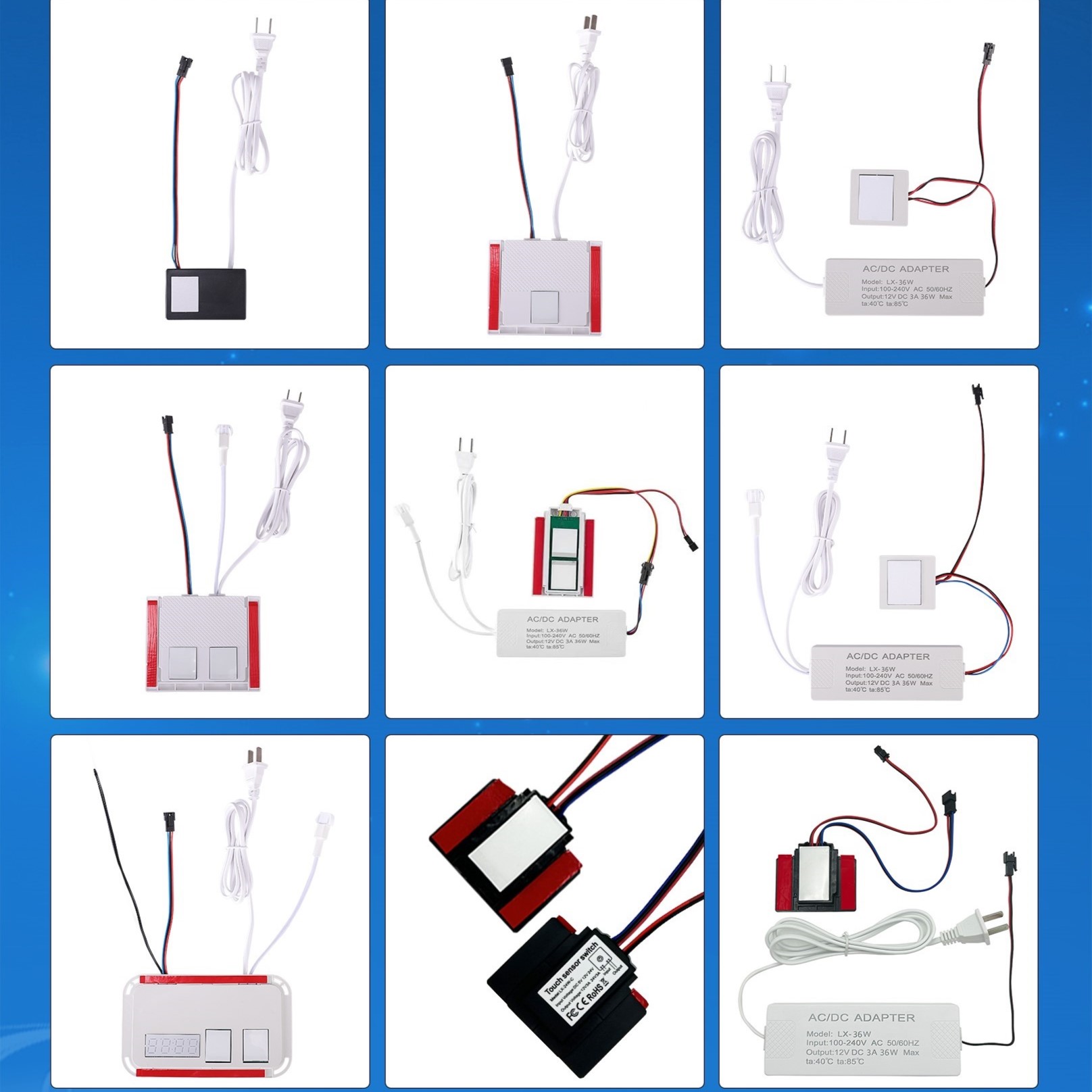 Smart mirror switch accessories series