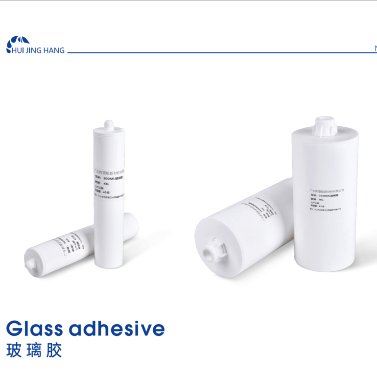 Insulating and sealing glass adhesive for industrial use