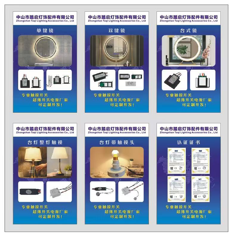Customizable professional touch switches
