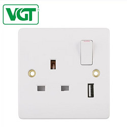 White UK Smart Wall Socket