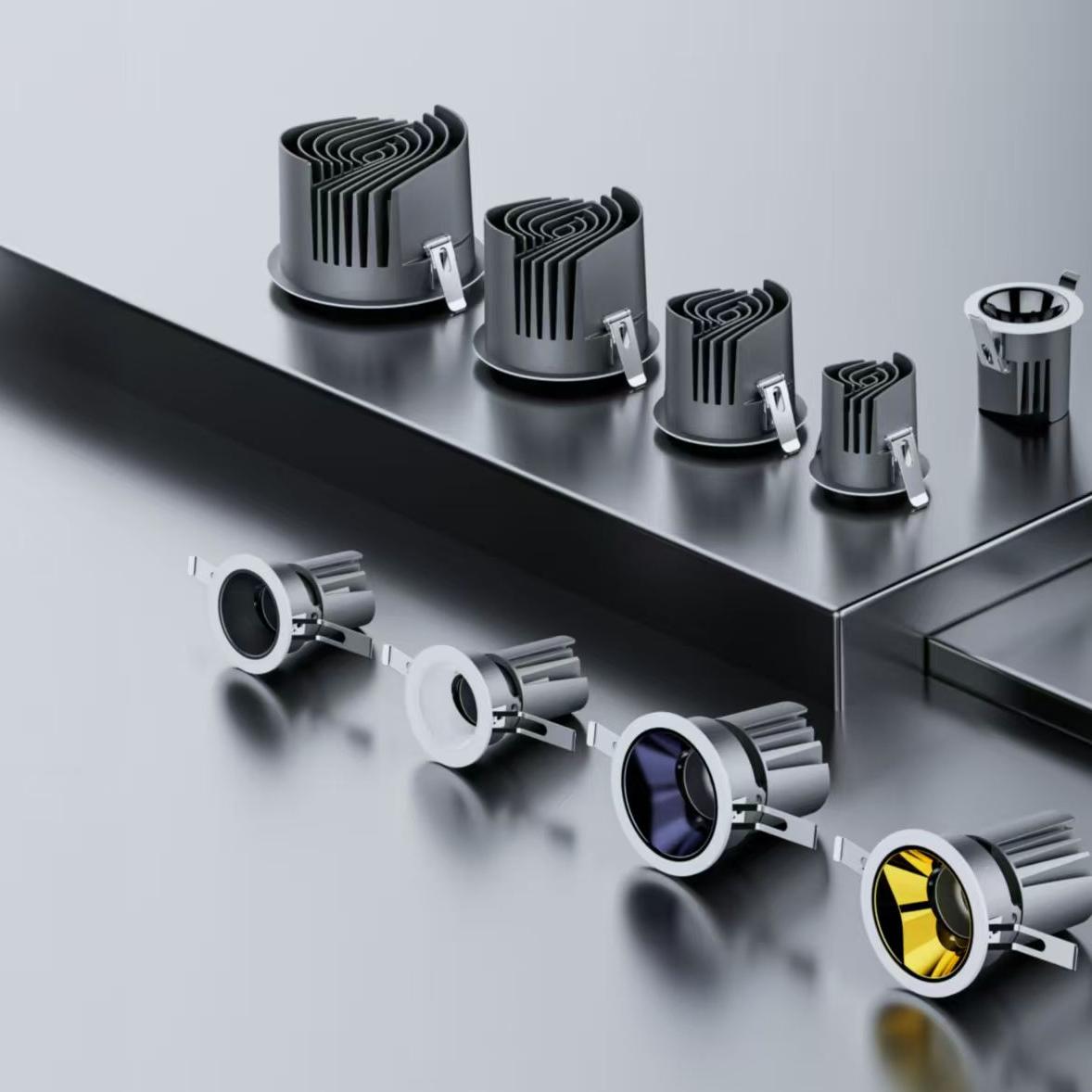 Embedded hill wall washing down light