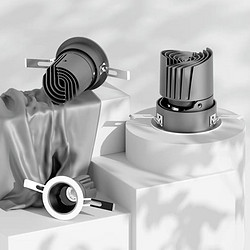 Deep cup anti glare small hill spotlight