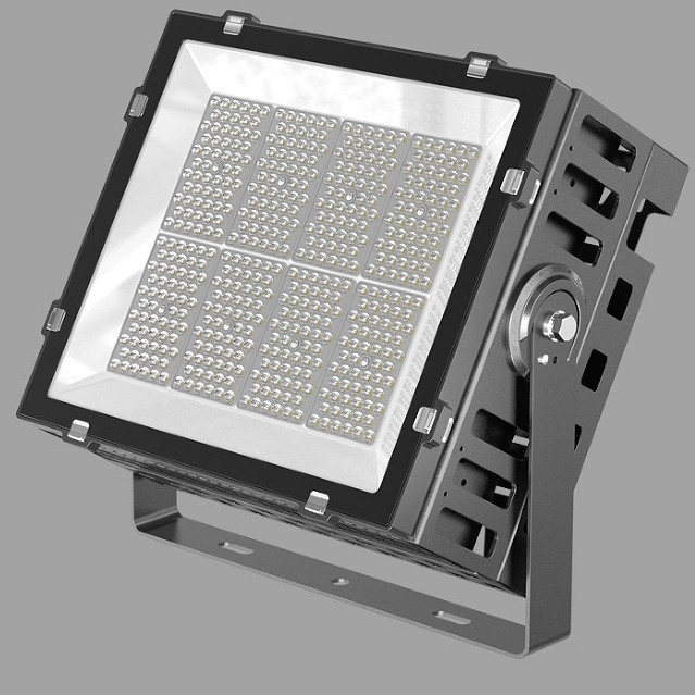 Highlight LED Floodlight in factory workshop