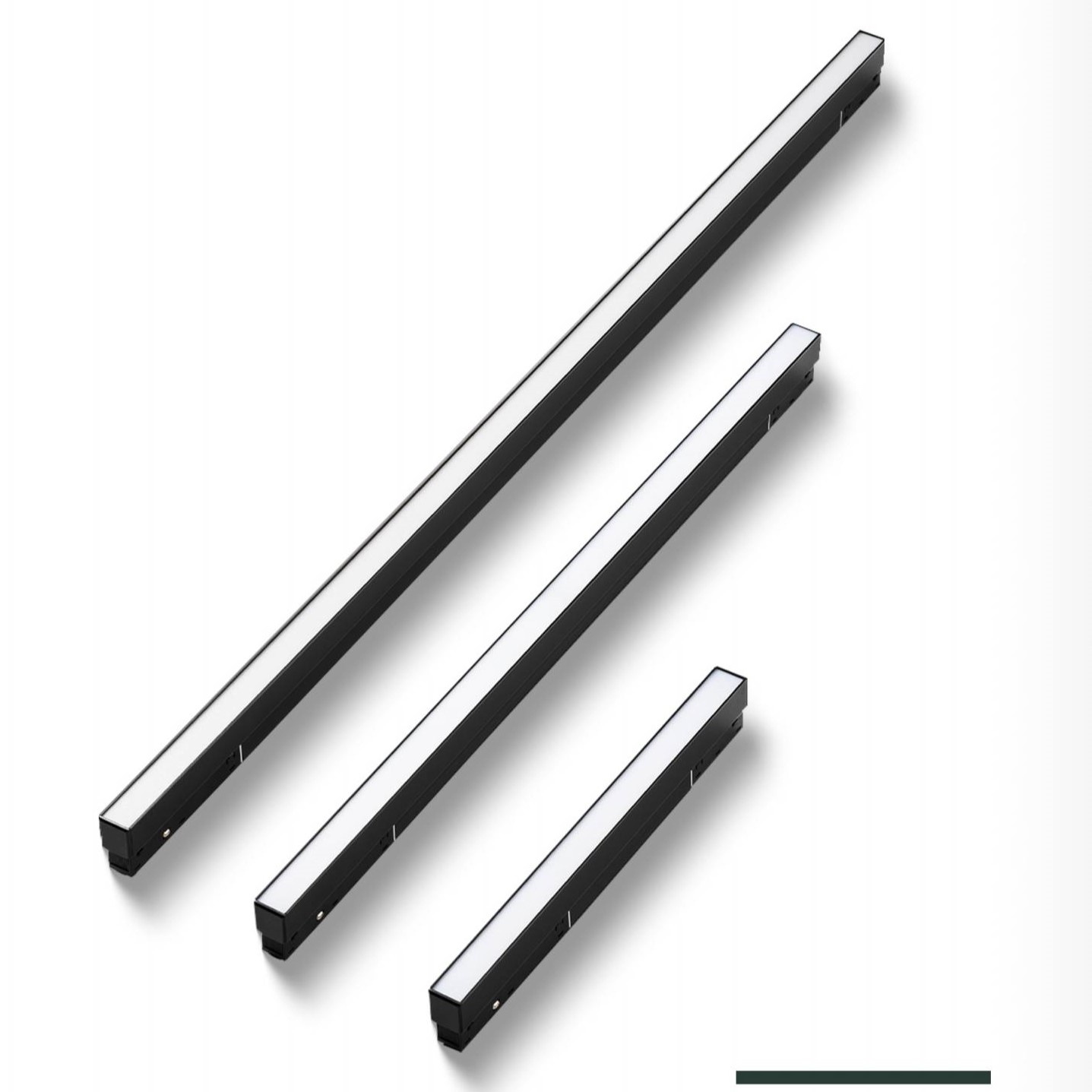 Magnetic recessed track light