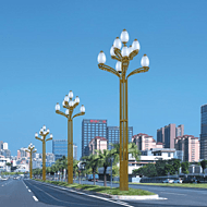 Outdoor high pole Chinese street lamp