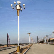 High-end decorative LED landscape lights on the roadside