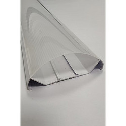 White aluminum alloy surface-mounted trunking