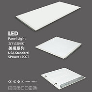 Straight down panel light USA standard