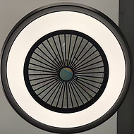 Black minimalist living room fan light