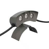 LED double-sided glowing pavilion glass spotlight