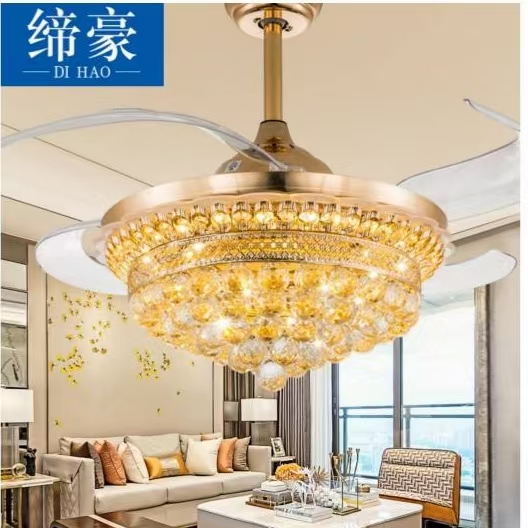 Invisible fan light for light luxury post-modern restaurant