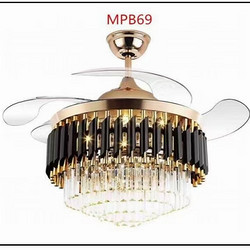 Light luxury, simple and intelligent inverter fan light