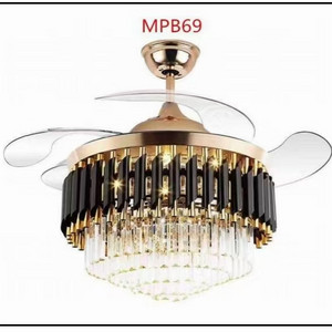 Light luxury, simple and intelligent inverter fan light