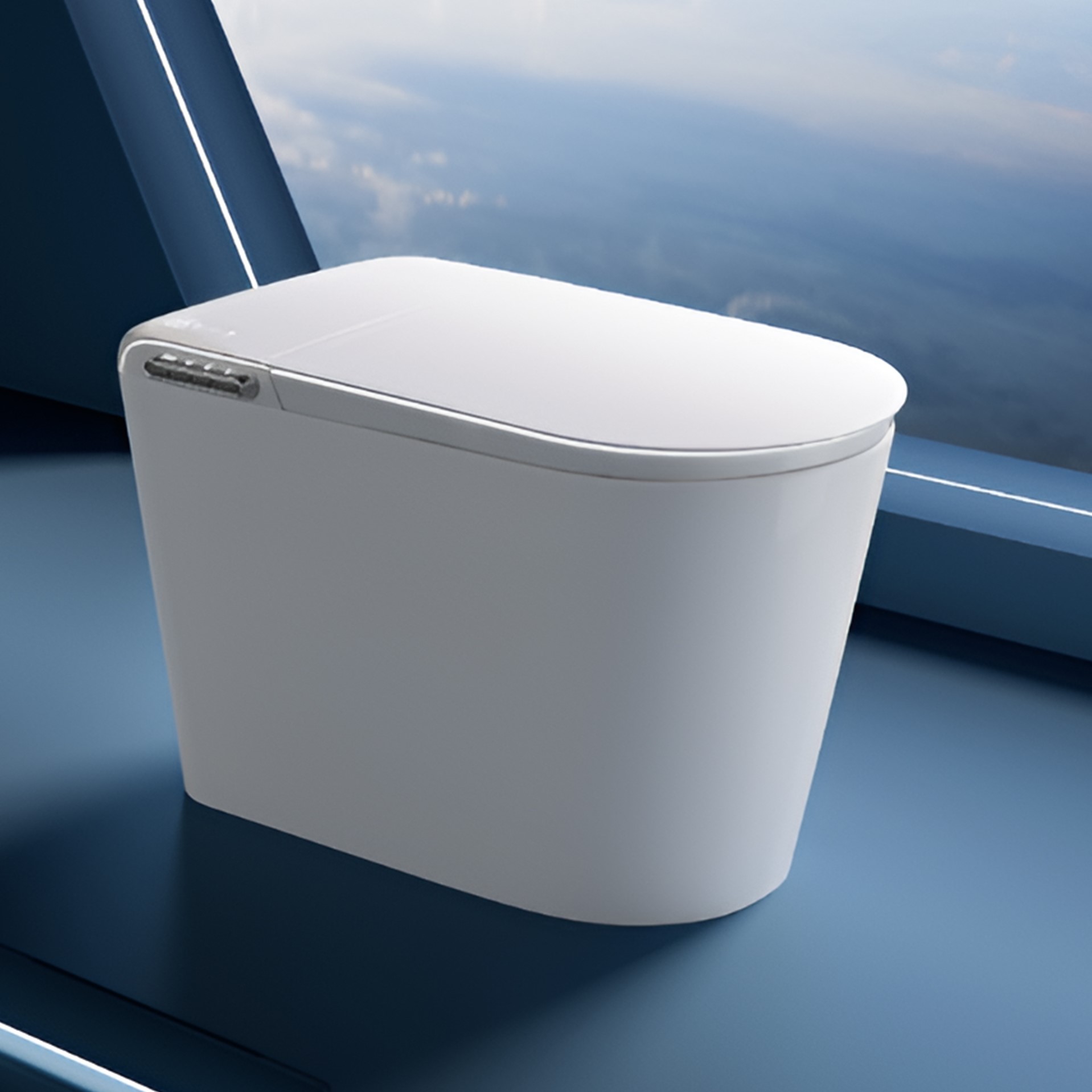 Intelligent closestool integrated flip cover instant hot dual water circuit