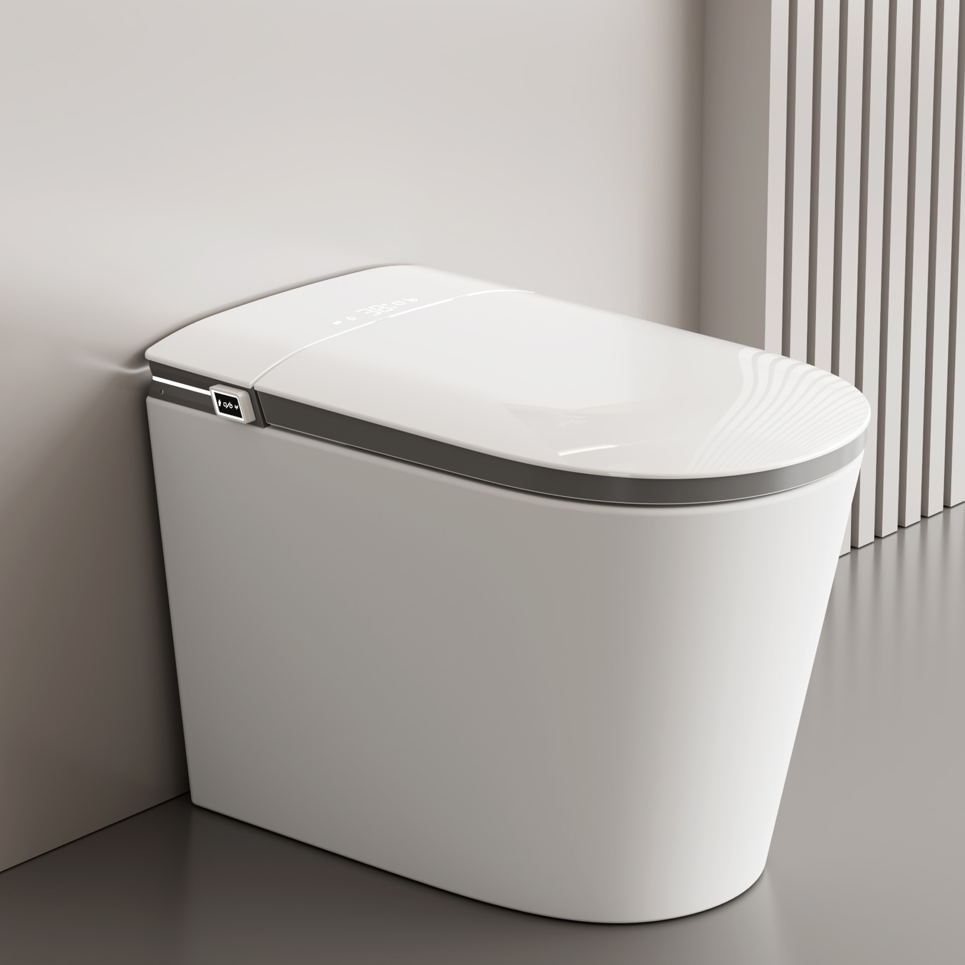 Intelligent closestool integrated siphon without water pressure dual water circuit