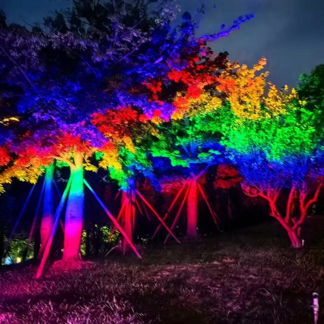 LED tree dyeing light, rainbow light, tree lighting light, floodlight