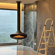Hanging UFO Fireplace Hotel Homestay