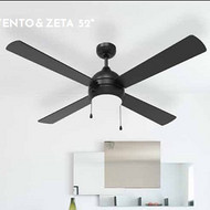 Four Leaf Restaurant Ceiling Fan Light Integrated Light Simple