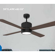 Four leaf ceiling fan with high airflow and modern minimalist design