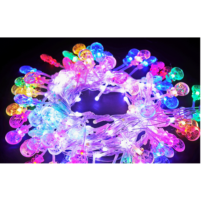 Flowing water centipede money bag light string