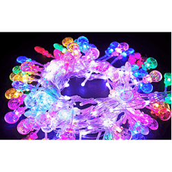 Flowing water centipede money bag light string
