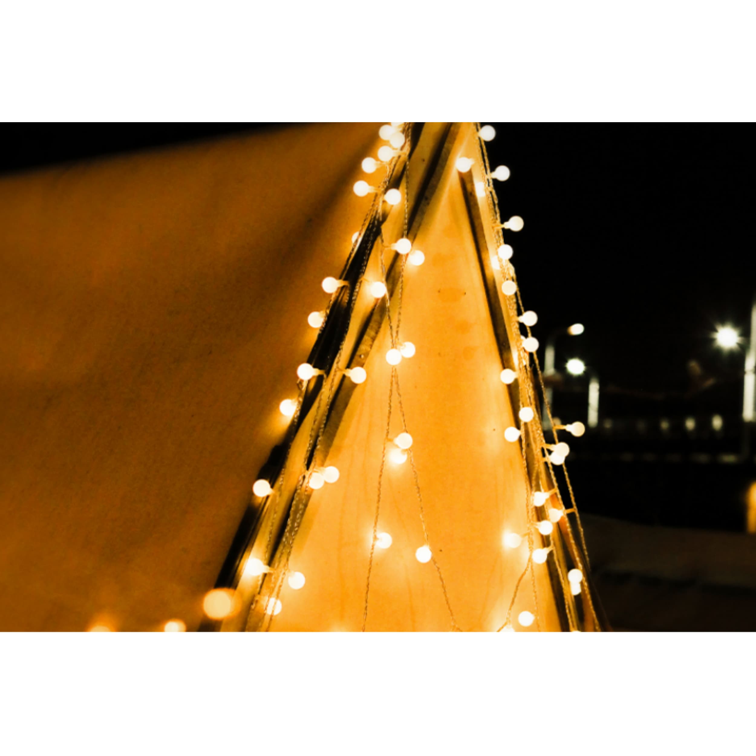 Camping Warm White Bead Atmosphere Light String