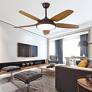 Invisible living room fan pendant light