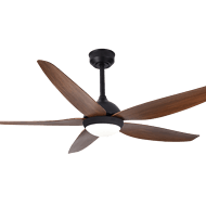 2025 new wooden leaf American style electric fan light