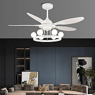 Simple and modern 360 degree electric fan light