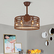 American retro electric fan light
