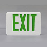 Double-ended green emergency light