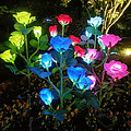 LED Rose Lantern Garden Simulation Lawn Light