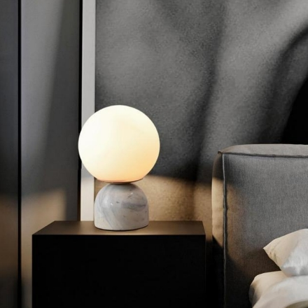 Modern marble ball table lamp