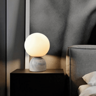 Modern marble ball table lamp