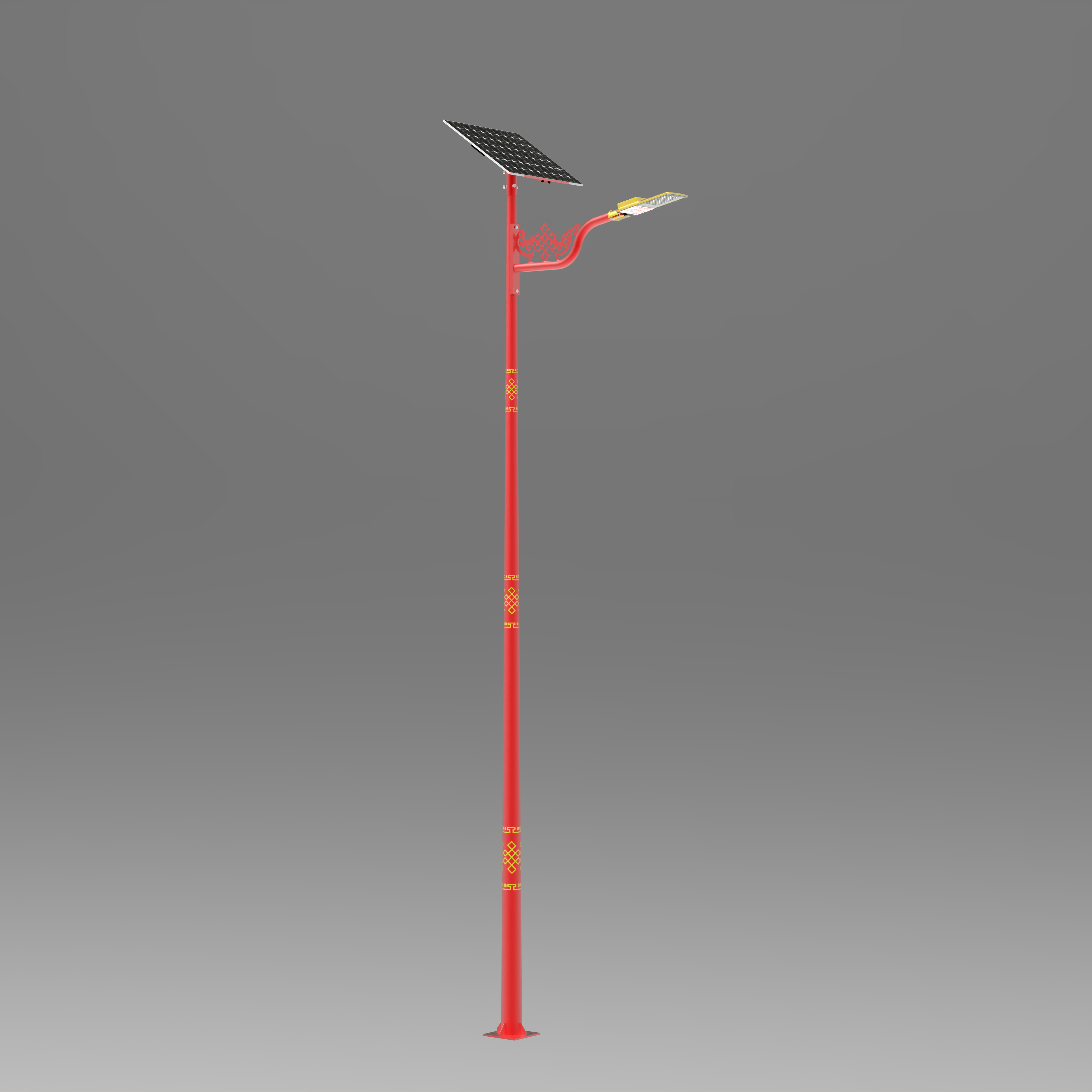 Chinese style characteristic solar street lamp