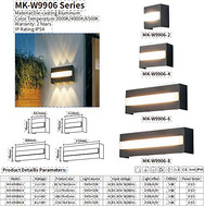 Solar outdoor wall lights for villa courtyards