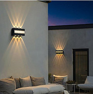 Modern and minimalist outdoor courtyard wall lights