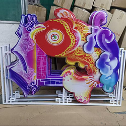 Intangible cultural heritage koi handmade LED lights