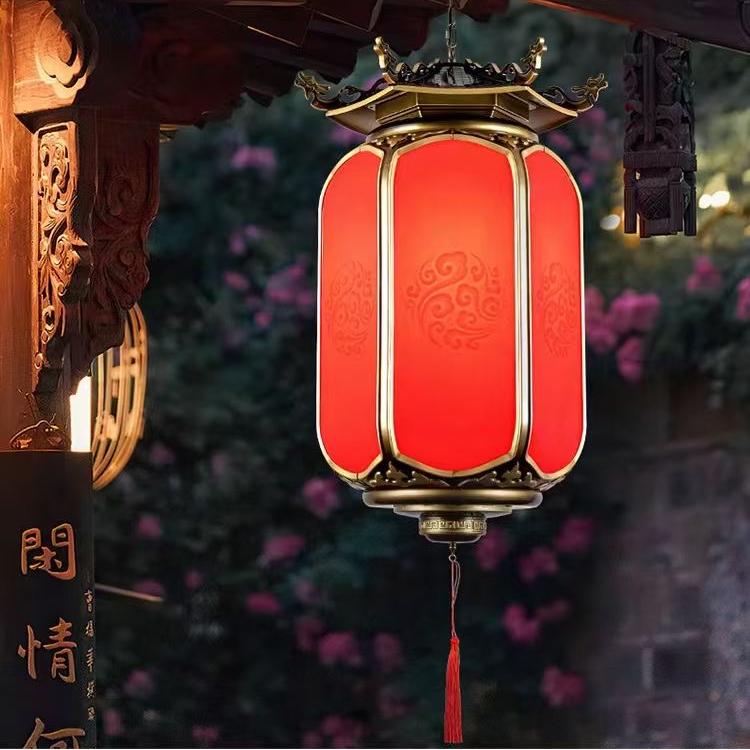 New Chinese antique lantern waterproof chandelier