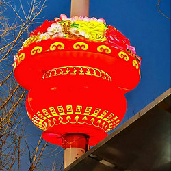 Outdoor waterproof red lantern chandelier