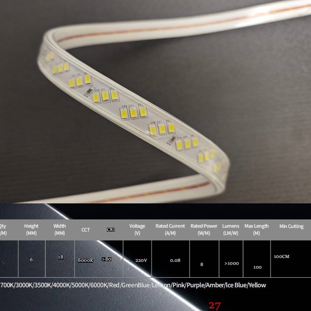 露营防水高压灯带