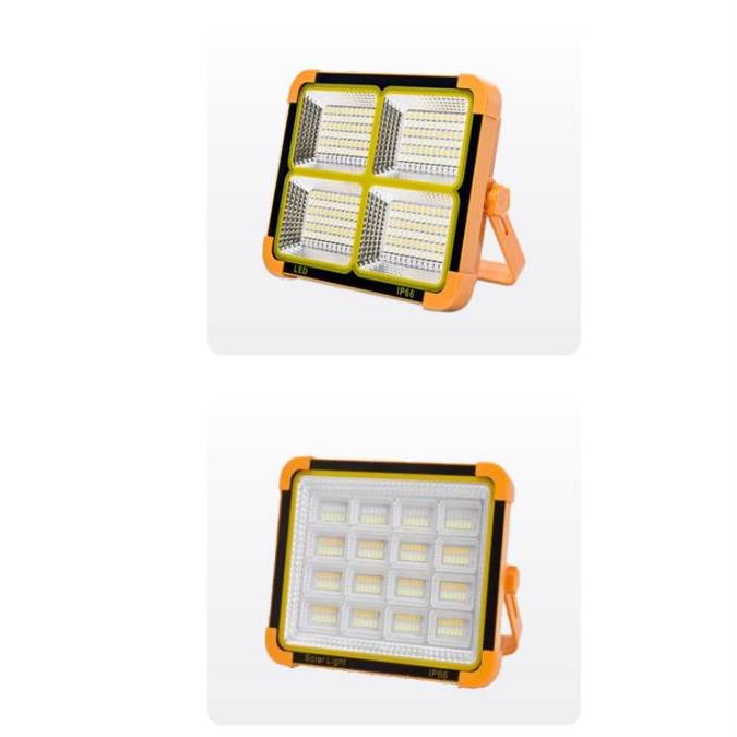 Solar-powered portable floodlight