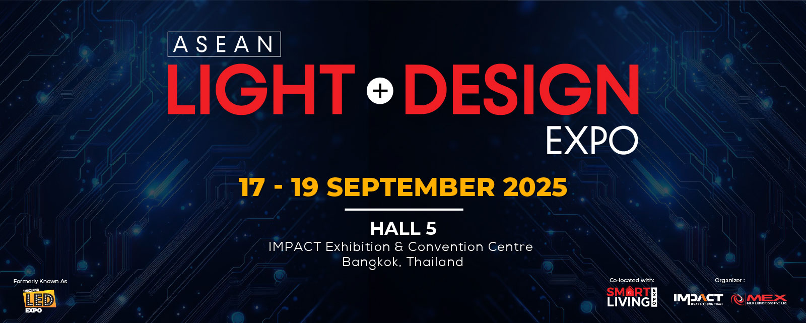 LED Expo Thailand Rebrands as ASEAN Light + Design Expo 2025, Co-Located with Smart Living Expo