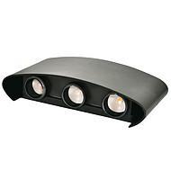 Creative outdoor three-hole double-head wall lamp