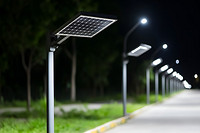 What is the Illuminated Range of a 60W Solar Street Light Head?