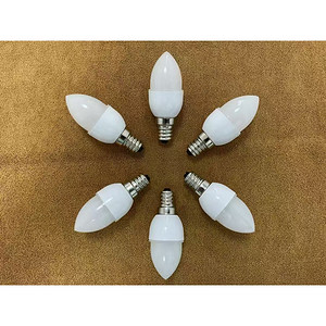 LED super bright screw candle bulb